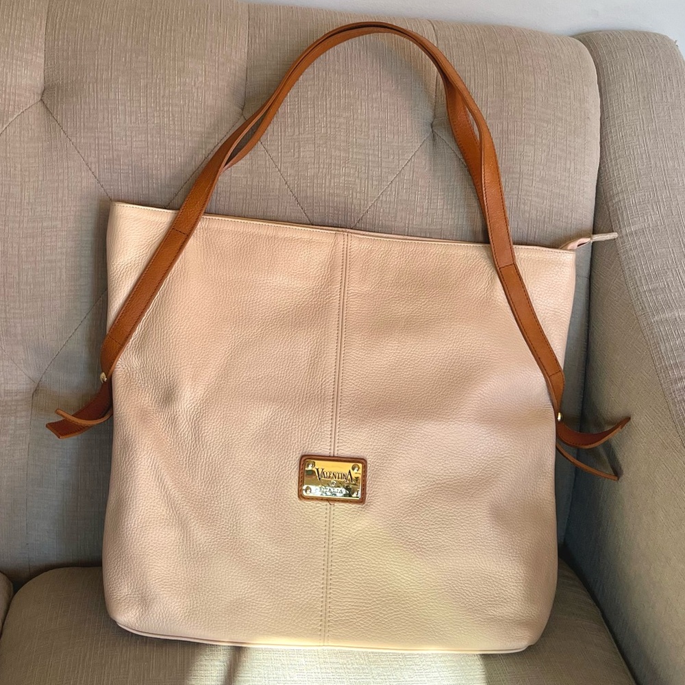 Valentina | Pebbled leather tote